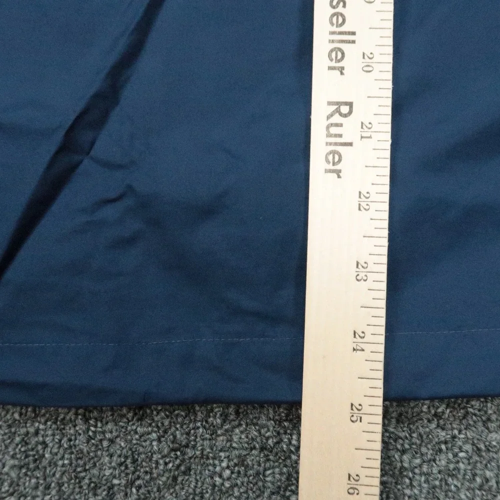 Huk Jacket Mens Medium Blue Fishing Waterproof Hooded Windbreaker Lined